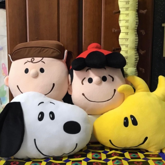 NEW Lot of 5 Snoopy Complete Set McDonald 2015 Plush Cushion Pillow Rare Limited - Picture 5 of 15